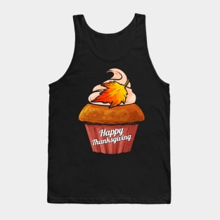 Pumpkin Muffin Happy Thanksgiving Tank Top